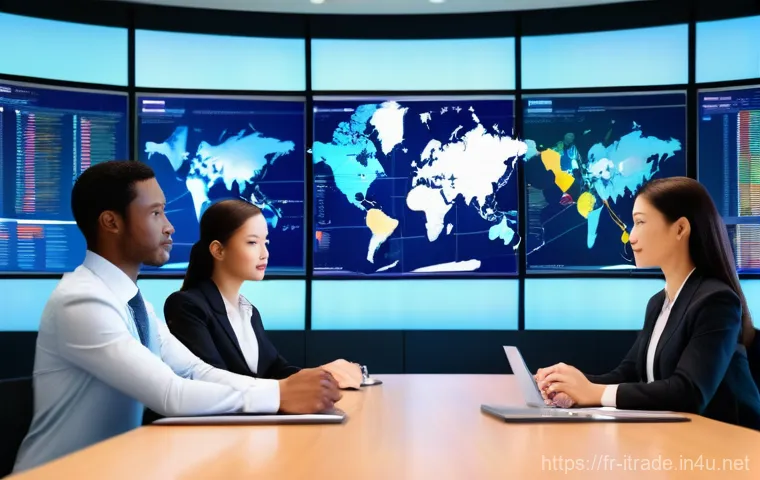 무역업무경력평가 - **Prompt: The Dynamic International Negotiator**
    An ultra-realistic, vibrant depiction of a dive...