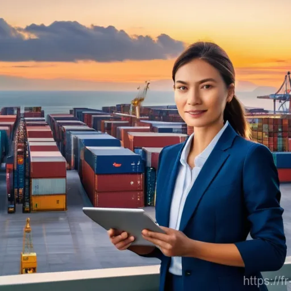 국제무역지식강화 - Seamless Global Trade Logistics**

A vibrant, high-angle shot of a modern, efficient international c...